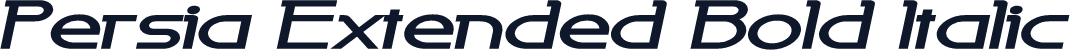 Persia Extended Bold Italic