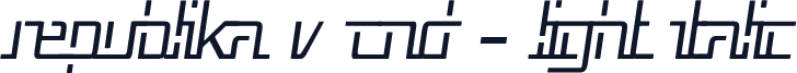 Republika V Cnd - Light Italic
