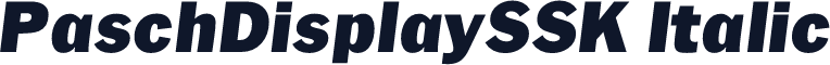 PaschDisplaySSK Italic