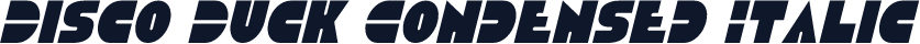 Disco Duck Condensed Italic