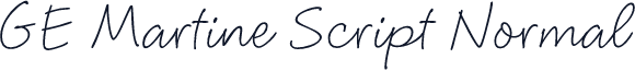 GE Martine Script Normal