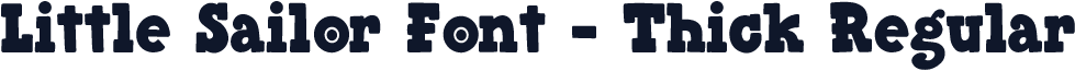Little Sailor Font - Thick Regular