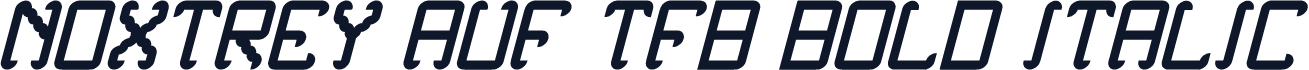 Noxtrey Auf tfb bold Italic