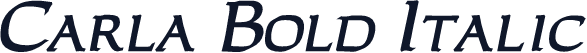 Carla Bold Italic