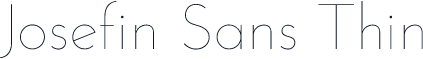 Josefin Sans Thin