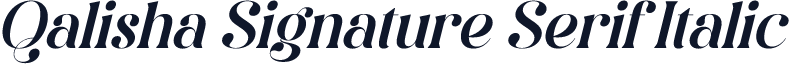 Qalisha Signature Serif Italic