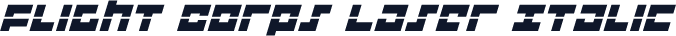 Flight Corps Laser Italic