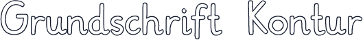 Grundschrift Kontur