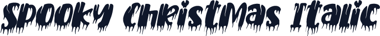 Spooky Christmas Italic