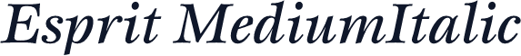Esprit MediumItalic