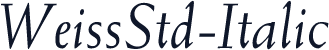 WeissStd-Italic