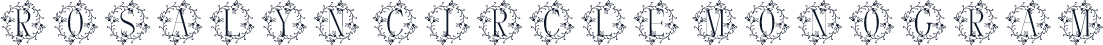 Rosalyn Circle Monogram