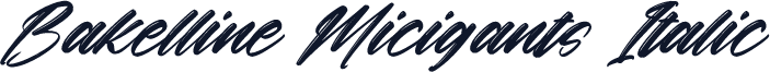Bakelline Micigants Italic