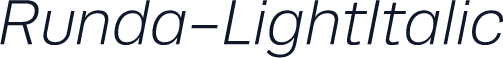 Runda-LightItalic