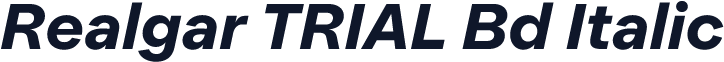 Realgar TRIAL Bd Italic