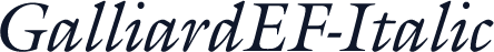 GalliardEF-Italic