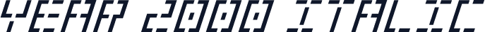 Year 2000 Italic
