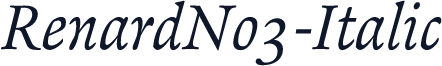 RenardNo3-Italic