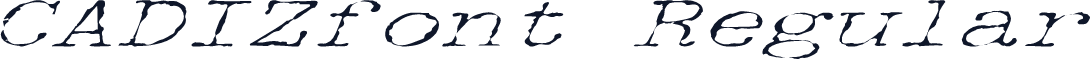 CADIZfont Regular