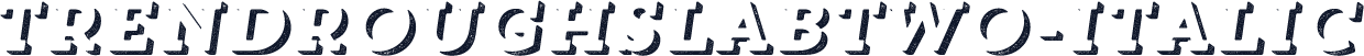 TrendRoughSlabTwo-Italic