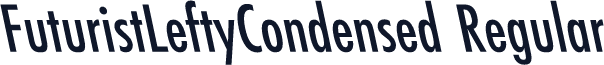 FuturistLeftyCondensed Regular