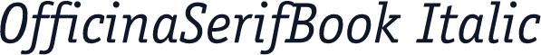 OfficinaSerifBook Italic