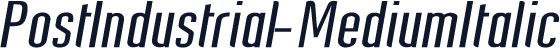 PostIndustrial-MediumItalic