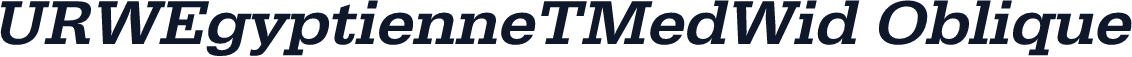 URWEgyptienneTMedWid Oblique