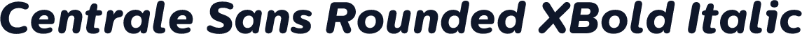 Centrale Sans Rounded XBold Italic