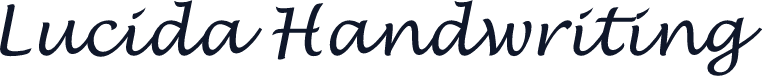Lucida Handwriting