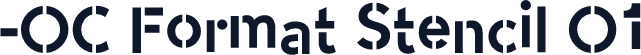 -OC Format Stencil O1