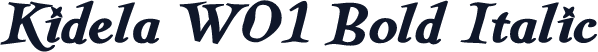 Kidela W01 Bold Italic
