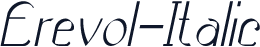 Erevol-Italic