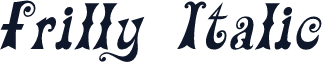 Frilly Italic