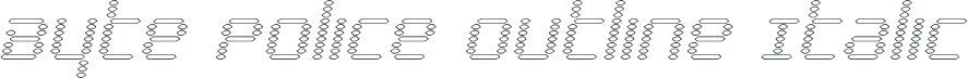 Byte Police Outline Italic