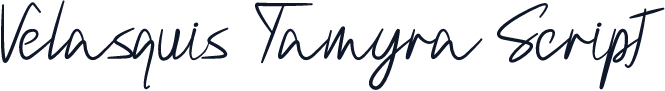 Velasquis Tamyra Script