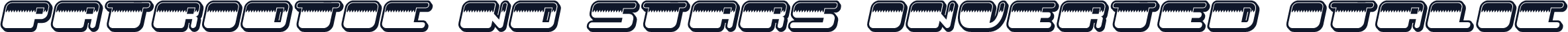 Patriotic No Stars Inverted Italic