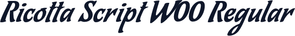 Ricotta Script W00 Regular