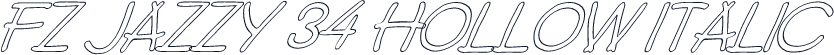 FZ JAZZY 34 HOLLOW ITALIC