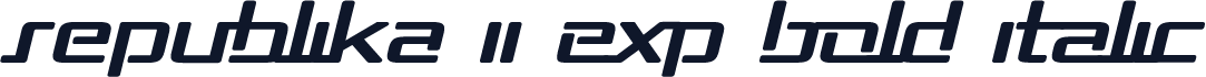 Republika II Exp Bold Italic