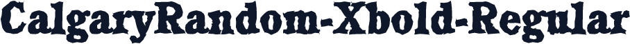 CalgaryRandom-Xbold-Regular