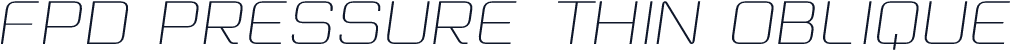 FPD Pressure Thin Oblique