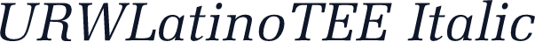 URWLatinoTEE Italic
