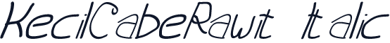 KecilCabeRawit-Italic