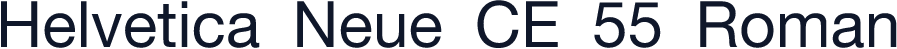 Helvetica Neue CE 55 Roman