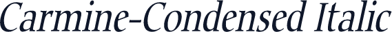 Carmine-Condensed Italic
