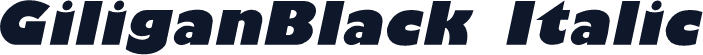 GiliganBlack Italic