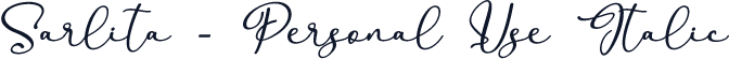 Sarlita - Personal Use Italic
