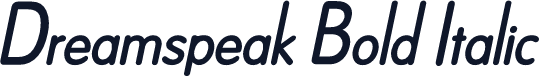 Dreamspeak Bold Italic