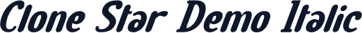 Clone Star Demo Italic